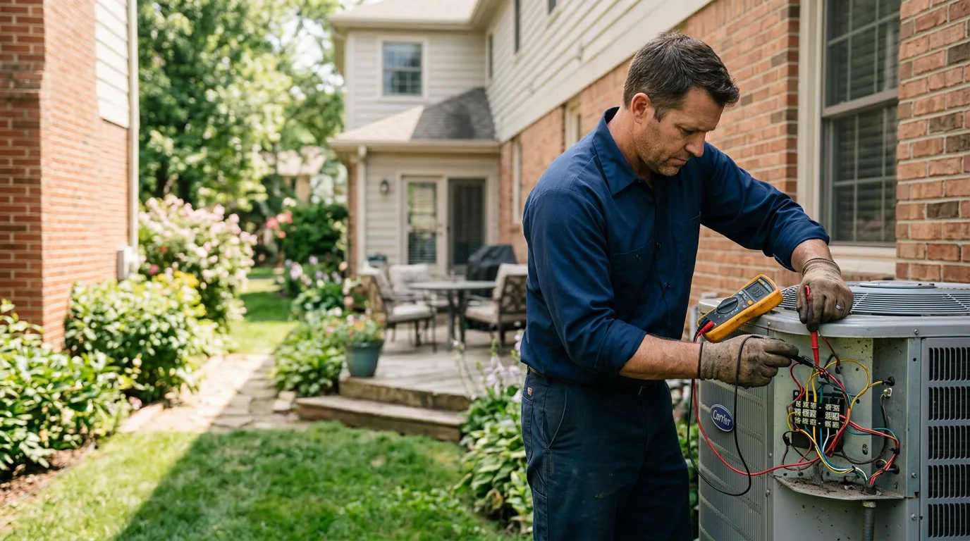 HVAC technician working near Rocky Mount, NC